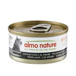 Zooplus 12 + 6 gratis! Almo Nature HFC natvoer voor katten 18 x 70 g - Tonijn met Calamari in Gelei aanbieding