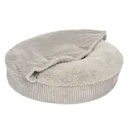 Zooplus Hondenbed Flocke Vervangende Hoes Ø125cm, Lichtgrijs, Lichtgrijs Hond aanbieding