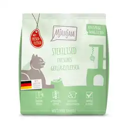 Zooplus 300g MjAMjAM Knapperige Maaltijden Sterilised Gevogelte Kattenvoer droog aanbieding