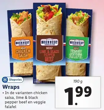 Lidl Wraps 190g aanbieding