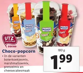 Lidl Choco-popcorn 180g aanbieding