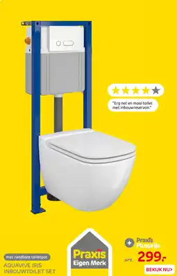 Praxis Aquavive iris inbouwtoilet set aanbieding