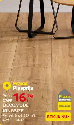 Praxis Decomode kingsize aanbieding