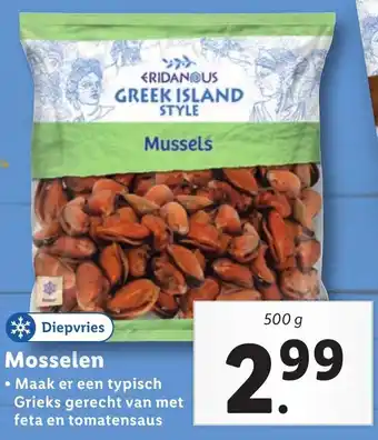 Lidl Mosselen 500g aanbieding