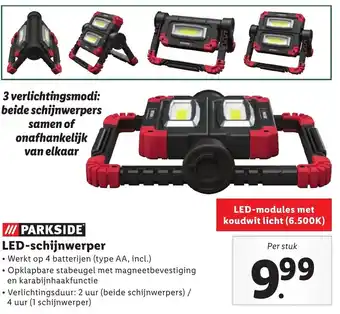 Lidl LED-schijnwerper aanbieding