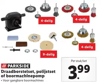 Lidl Draadborstelset, polijstset of boormachnepomp aanbieding