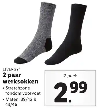 Lidl 2 paar werksokken aanbieding