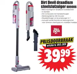 Dirk Dirt Devil Draadloze Steelstofzuiger DD9006 aanbieding