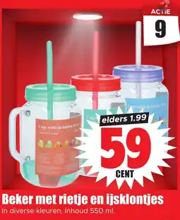 Dirk Beker Met Rietje en Ijsklontjes aanbieding