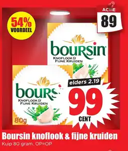 Dirk Boursin Knoflook & Fijne Kruiden aanbieding