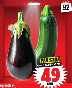 Dirk Zucchini of Aubergine aanbieding