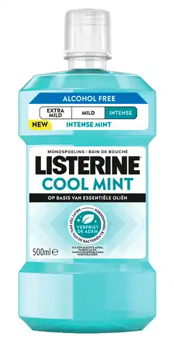 De Online Drogist Listerine Cool Mint Intense Mondspoeling 500ML aanbieding