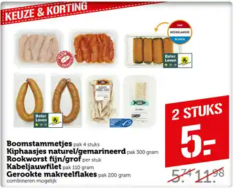 Coop Boomstammetjes aanbieding