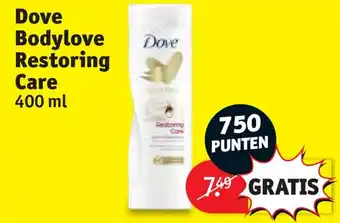 Kruidvat Dove bodylove restoring care  400ml aanbieding