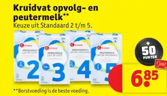 Kruidvat Opvolg- en peutermelk aanbieding