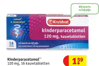 Kruidvat Kinderparacetamol 120mg aanbieding