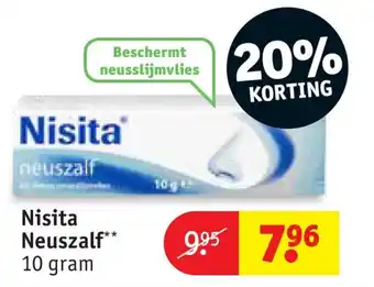 Kruidvat Nisita neuszalf 10g aanbieding