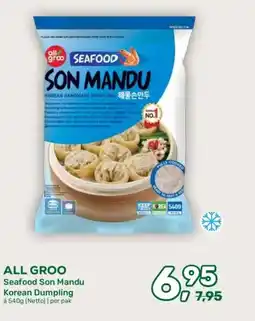 Amazing Oriëntal ALL GROO Seafood Son Mandu Korean Dumpling aanbieding