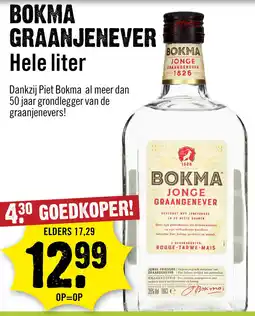 Dirck 3 Bokma Graanjenever 100 cl aanbieding