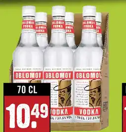 Dirck 3 Oblomov Vodka HELE LITER aanbieding
