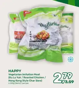 Amazing Oriëntal HAPPY Vegetarian Imitation Meat (Ku Lo Yuk/Roasted Chicken / Hong Kong Style Char Siew) aanbieding