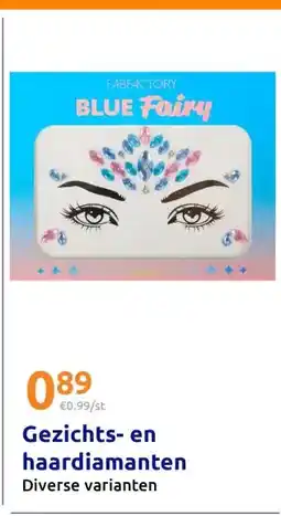 Action Gezichts- en haardiamanten aanbieding