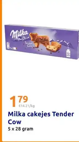 Action Milka cakejes Tender Cow aanbieding
