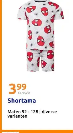 Action Shortama aanbieding