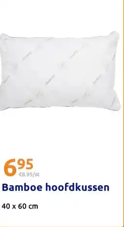 Action Bamboe hoofdkussen aanbieding