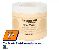 Action The Beauty Dept. haarmasker Argan Oil aanbieding