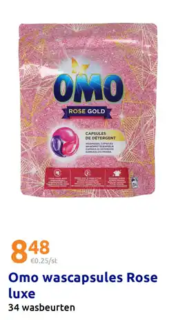 Action Omo wascapsules Rose luxe aanbieding