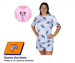 Action Dames shortama aanbieding