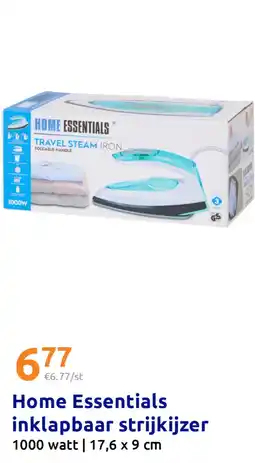 Action Home Essentials inklapbaar strijkijzer aanbieding