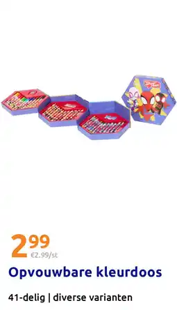 Action Opvouwbare kleurdoos aanbieding