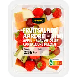 Jumbo Jumbo Fruitsalade Aardbei - Kiwi - Appel - Druif - Meloen 225 g aanbieding
