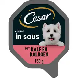 Jumbo Cesar Cuisine in Saus met Mals Kalf en Kalkoen 150 g aanbieding