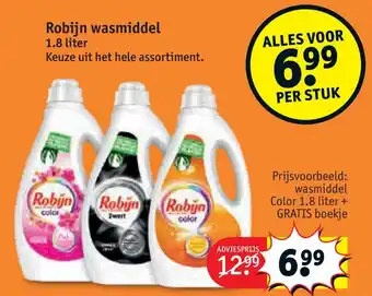 Kruidvat Robijn wasmiddel 1.8L aanbieding