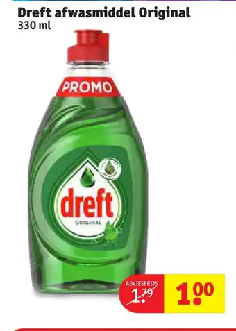 Kruidvat Dreft wasmiddel original 330ml aanbieding
