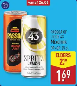 ALDI Passoa Of Licor 43 Mixdrink aanbieding