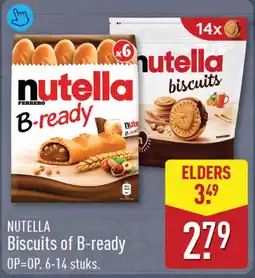 ALDI Nutella Biscuits of B-ready aanbieding