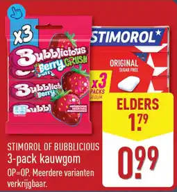 ALDI Stimorol Of Bubblicious Kauwgom aanbieding