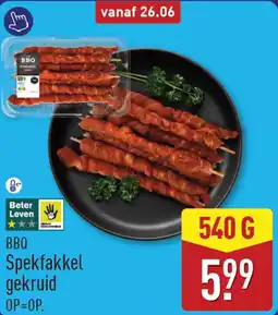 ALDI BBQ Spekfakkel Gekruid aanbieding