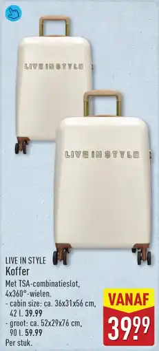 ALDI Live in style koffer aanbieding