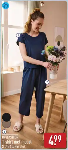 ALDI Upzfashion t-shirt met modal aanbieding