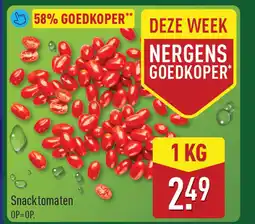 ALDI Snack tomaten aanbieding