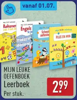 ALDI Mijn leuke oefenboek leerboek aanbieding