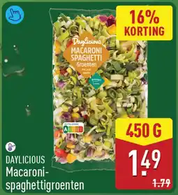 ALDI Daylicious macaroni spaghettigroenten aanbieding