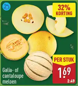 ALDI Galia of cantaloupe meloen aanbieding