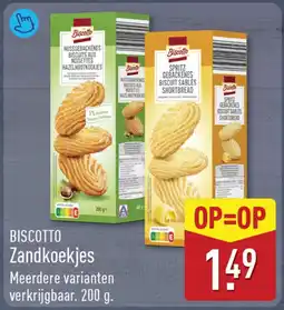 ALDI Biscotto zandkoekjes aanbieding