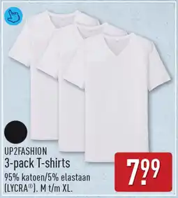 ALDI Upzfashion 3-pack t-shirts aanbieding